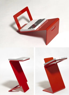 BENDY portariviste multifunzione in plexiglass design moderno - Immagine 1 di 4