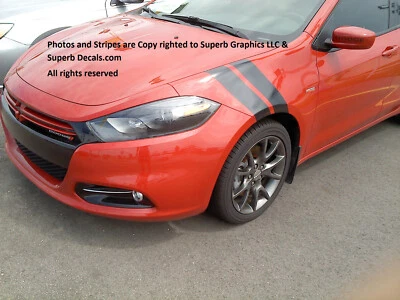 Guardabarros delantero 4" marca hachís rayas para todo el año y modelo Dodge Dart Foto 1 de 4