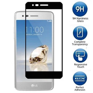 For LG K8 (2017) - FULL COVER Tempered Glass Screen Protector Guard Shield Saver - Picture 1 of 6