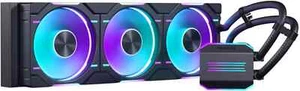 PHANTEKS Glacier One 360D30 X2 DRGB AiO Refroidissement par eau - 360 mm, Noir - Photo 1/4
