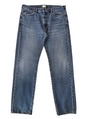 Dockers mens Straight Leg Jeans size 36 x 34 Light Wash Navy 100% Cotton Denim - Image 1 of 4