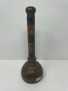 Vintage Old Wooden Hand Crafted Incense Burner With Stand Holding NH5885