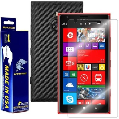 ArmorSuit Nokia Lumia 1520 Screen Protector + Black Carbon Fiber Skin Protector - Image 1 of 4
