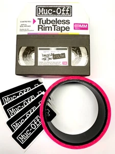 Muc Off Tubeless Bicycle Rim Tape 28mm x 10 Meter Roll with 4x Seal Patches  - Picture 1 of 12