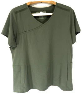 WONDERWINK Renew Gray Scrub Top And Bottoms V Neck Women’s Size Xl Top M Bottom - Picture 1 of 11