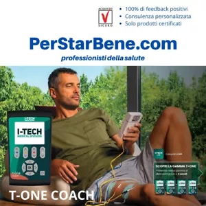 I-TECH T-ONE COACH ELETTROSTIMOLATORE 4 canali TENS SPORT BEAUTY IONOFORESI - Imagen 1 de 2