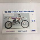 Ktm 125 440 500 550  Exc Mx 1995 Owners Manual Motocross Enduro