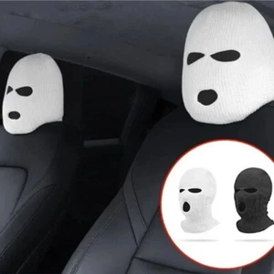 Car Head Rest Covers Funny Robber Ghost Protector Universal Front Rear Car Cover - Picture 1 of 10