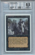 MTG Unlimited Black Knight BGS 8.5 NM/MT+ Card Magic 10 Centering Amricons 8112