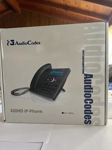 AudioCodes 420HD IP -Phone Model: 420HDG P/N: GGWV00582 New, For Microsoft Skype - Picture 1 of 6