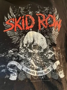 Skid Row Youth Gone Wild Winged Skull Men's Black T Shirt 4XL - Picture 1 of 4