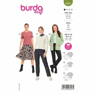 Burda 6053 - Femmes' Cardigans Veste Super Facile Couture Motif Taille 8 - 22 - Picture 1 of 8