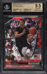 Panini Prizm 2020 Draft Picks bola de hielo rojo LaMelo #3 novato radiocontrol BGS 9,5 gema como nuevo - Imagen 1 de 2