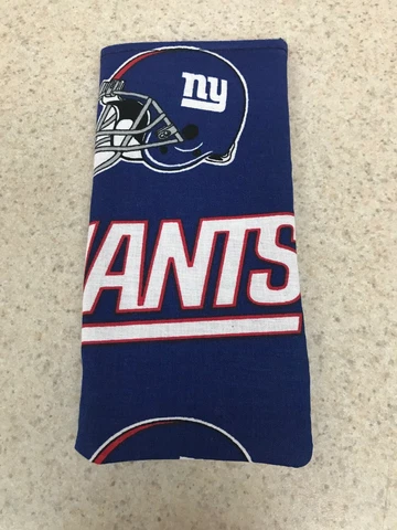 Eyeglass / Sunglass Soft Fabric Case - New York Giants on Blue - NFL Football Cover