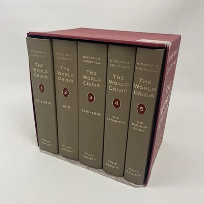 "READ" Folio Society-World Crisis Winston Churchill 5 Volume Set - Image 1 of 4
