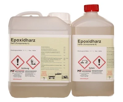 M+T POLYESTER 3 kg Epoxidharz-2K Gießharz Rissharz Laminierharz Estrich Risse UV-Stabilisiert