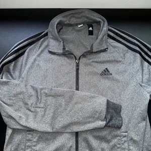 Adidas Full Zip Sweater Dark Gray Size Small Women’s - Picture 1 of 6