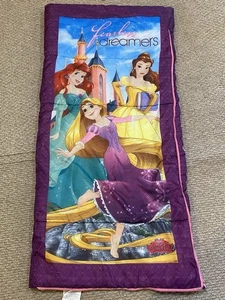 Disney Princess "Fearless Dreamers" Kids Full-size Sleeping Bag Ariel Belle - Picture 1 of 1