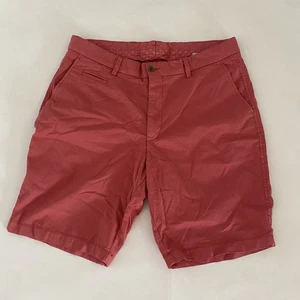 Ballin 9" Inseam Chino Shorts Waist 35 Salmon Pink Cotton Blend Casual Golf W35 - Picture 1 of 7