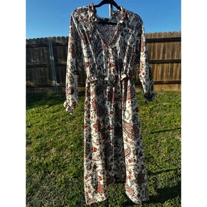 Banana Republic Maxi Floral Dress 10 Petite   - Picture 1 of 3