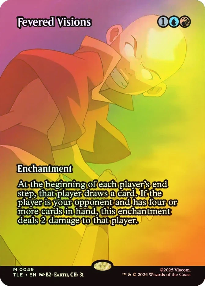 MTG FOIL Fevered Visions  - Avatar: The Last Airbender Eternal #049 - Image 1 of 1