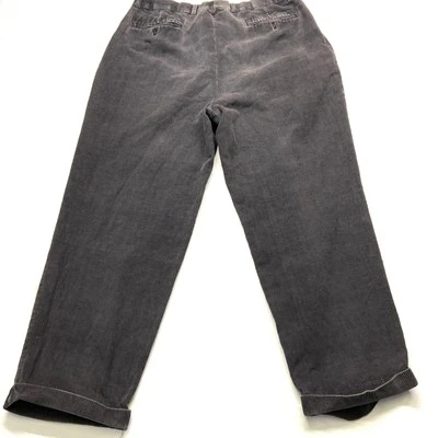 Pantalones de pana Louis Raphael LR2 para hombre 36/30 marrón 100 % algodón plisado cremallera mosca Foto 1 de 4