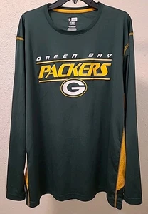 NFL Green Bay Packers TX3 Cool Team Apparel Mens 2XL Green/Gold Long Sleeve - Picture 1 of 7