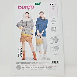 Burda 6356 Misses Knit Pullover with hood Sizes 10-12-14-16-18-20 Sewing Pattern - Picture 1 of 3