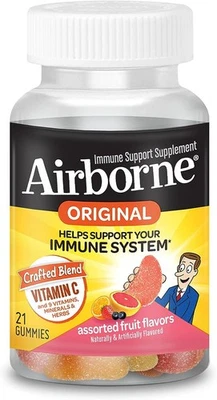 Airborne 750mg Vitamin C Gummies For Adults, Immune Support Supplement with... - Image 1 of 4