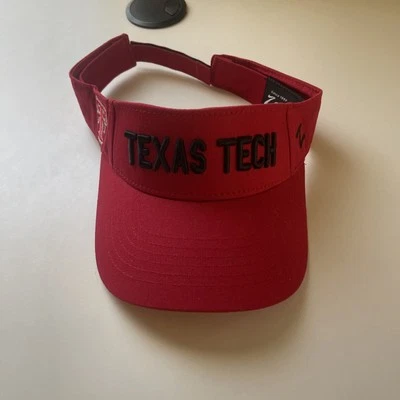 Texas Tech University Visor, Red , great condition - Image 1 of 4