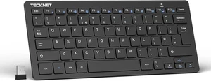 TECKNET 2.4G Wireless Keyboard For Windows/Chrome OS, UK Layout Compact Mini - Picture 1 of 7