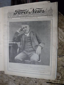 1929-1938 FORD NEWS BOOKLETS 8 VOLUMES ORIGINAL VINTAGE - Picture 1 of 12