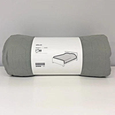 Colcha IKEA KOLAX King 110x102" Gris-Verde 905.134.30 - NUEVA Foto 1 de 4