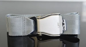 Traktionsgurt AS Aviation Gurtschnalle feinste Qualität light Grey - Picture 1 of 4