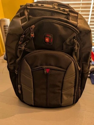 Swiss Gear by Wenger Sherpa DX 16" Laptop Computer Backpack Black/Gray - Image 1 of 4