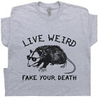 Possum T Shirt Funny Animal Graphic Tee Live Weird Cool Vintage Retro Graphic