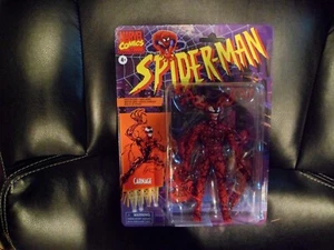 Marvel Comics Spiderman Carnage Tarjeta Retro Coleccionable Figura de Acción Juguete 2024 - Imagen 1 de 2