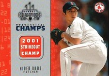 2003 Donruss Champions Statistical Champs Hideo Nomo Boston Red Sox #SC-7