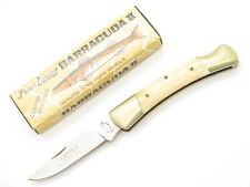 Vintage 1980s Frost Cutlery Seizo Imai 3.37" Seki Japan Cow Bone Lockback Knife