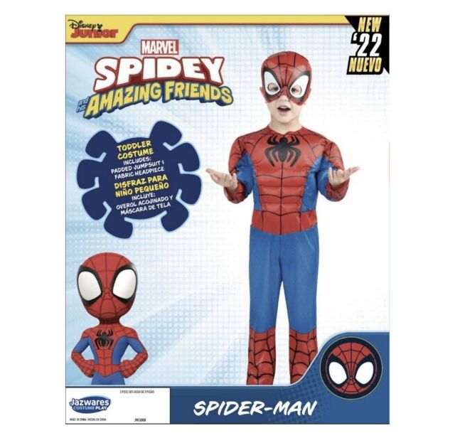 Jazwares Toddler Boys' Spider-man Costume - Size 3t-4t - Red : Target