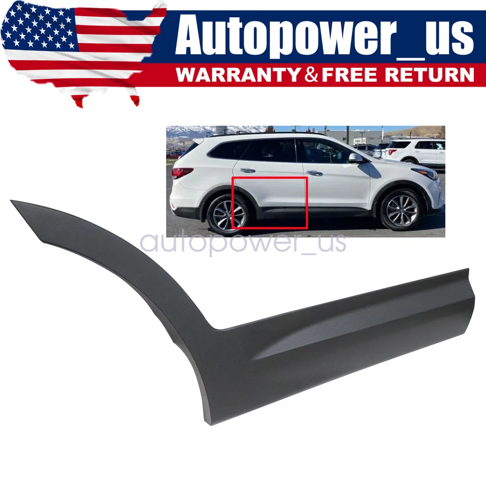 Moldura de puerta trasera lado derecho para Hyundai Santa Fe 3,3 L 2013-18 87732B8000CA Foto 1 de 4