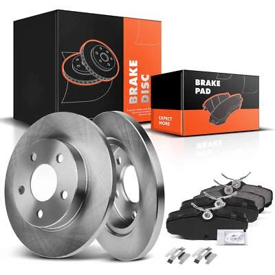 Rotor de freno trasero y pastilla de freno de cerámica para Ford Taurus Mercury Sable 93-05 Lincoln Foto 1 de 4