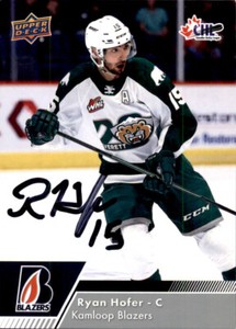 Ryan Hofer Signed Autographed 22/23 Upper Deck CHL card Washington Capitals