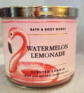 BATH AND BODY WORKS WATERMELON LEMONADE CANDLE 3 WICK - Picture 1 of 3