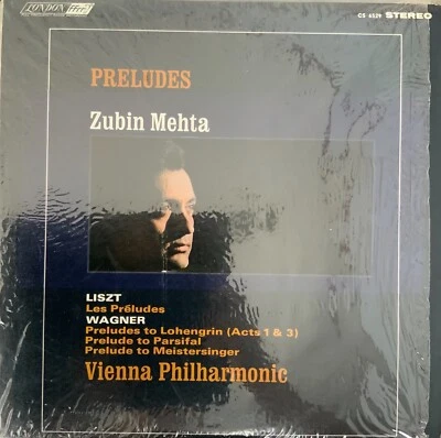 LISZT-WAGNER-PRELUDES-ZUBIN MEHTA-ORIGINAL 1967 LONDON  CS-6529 STEREO VINYL  - Image 1 of 2