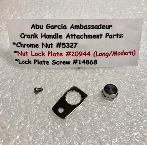 Abu Garcia Ambassadeur Handle Attachment Parts - P/N's 5327, 20944 & 14868 - Picture 1 of 4