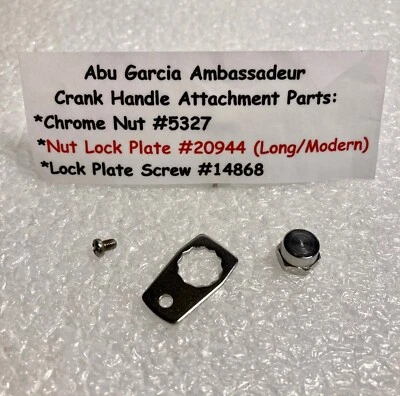 Piezas de accesorio de mango Abu Garcia Ambassadeur - P/N's 5327, 20944 y 14868  Foto 1 de 4