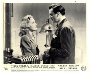 Nick Carter Master Detective Original Lobby Card Walter Pidgeon Rita Johnson 