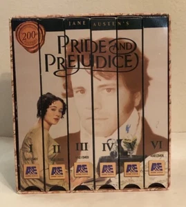 Pride and Prejudice VHS Box Set A&E Colin Firth, Jennifer Ehle, Susannah Harker - Picture 1 of 5