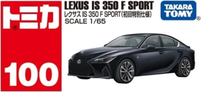 Nuevo Takara Tomy Tomica 100 Lexus IS 350 F Sport color negro de Japón Foto 1 de 4